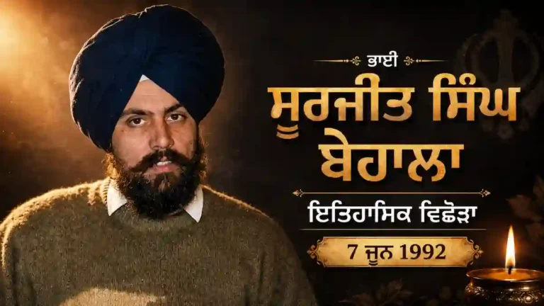 Bhai Surjeet Singh Behla Punjab historical biography