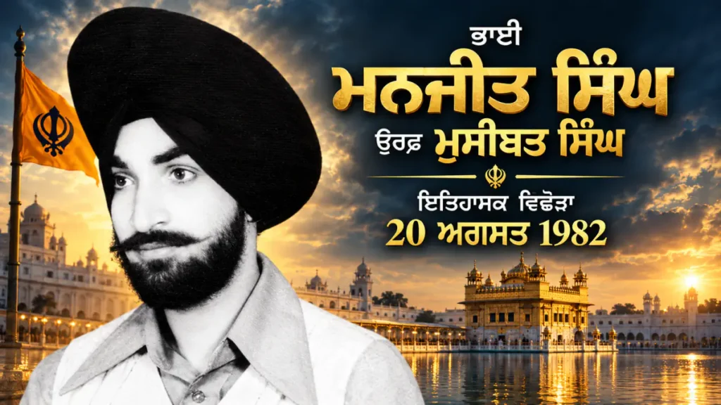 ਭਾਈ ਮਨਜੀਤ ਸਿੰਘ ਉਰਫ਼ ਮੁਸੀਬਤ ਸਿੰਘ ਦੀ ਇਤਿਹਾਸਕ ਤਸਵੀਰ