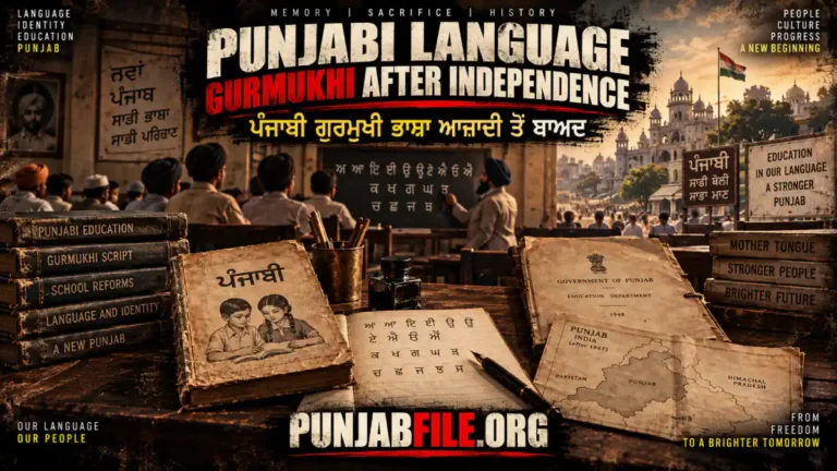 ਪੰਜਾਬੀ ਭਾਸ਼ਾ ਅਤੇ ਗੁਰਮੁਖੀ ਬਾਰੇ ਇਤਿਹਾਸਕ ਲੇਖ ਦੀ ਮੁੱਖ ਤਸਵੀਰ