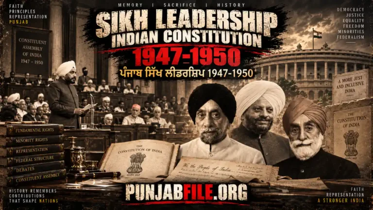 1947–1950 ਦੌਰਾਨ ਸਿੱਖ ਨੇਤ੍ਰਿਤਵ ਅਤੇ ਭਾਰਤੀ ਸੰਵਿਧਾਨ ਬਾਰੇ ਇਤਿਹਾਸਕ ਤਸਵੀਰ